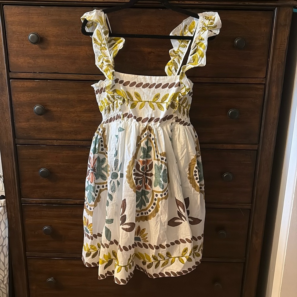 Anthropologie 100% cotton babydoll dress
